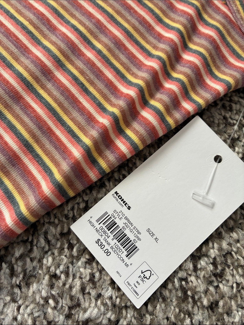 🦋 NWT $30 SO Brand Sleeveless Striped Dress - Picture 3 of 3